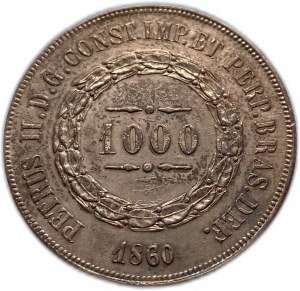 Brazil 1000 Reis 1860/50