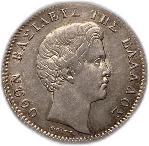 Grécko 1 drachma 1832, UNC mincovňa lesklá