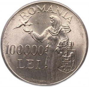 Rumänien 100000 Lei 1946 UNC