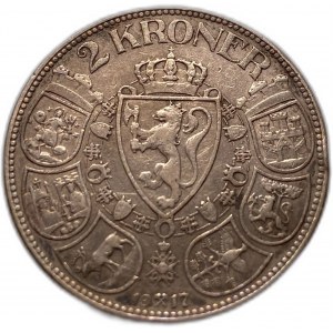 Norvège 2 couronnes 1917