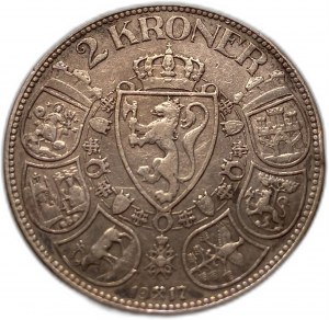 Nórsko 2 koruny 1917