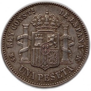 Espagne 1 Peseta 1883 (18-83) MSM