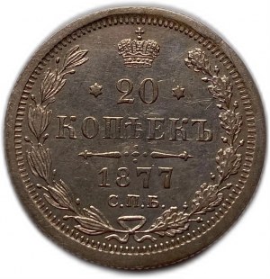 Russland 20 Kopeken 1877 HI