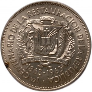 République dominicaine 1 Peso 1963, UNC