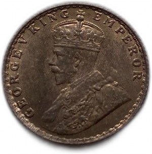 India 1/4 rupie 1928