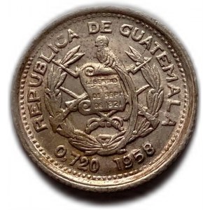 Gwatemala 5 centavos 1958