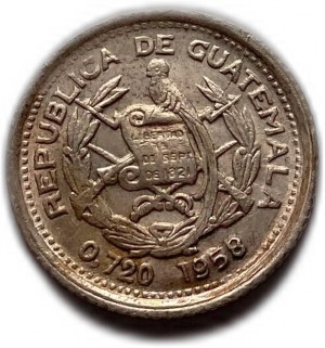 Guatemala 5 Centavos 1958