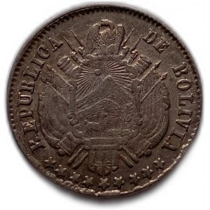 Bolivien 10 Centavos 1872