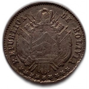 Bolivia 10 Centavos 1872