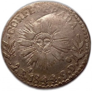 Argentina 2 reales 1844, Provincia de Cordoba