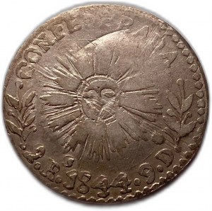 Argentina 2 reales 1844, Provincia de Cordoba