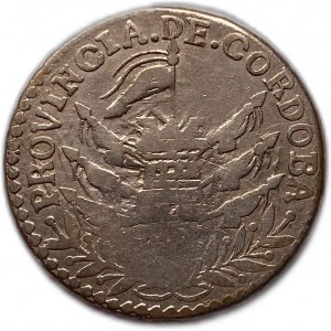 Argentine 2 reales 1844, Provincia de Cordoba