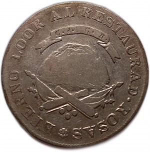 Argentina 4 reales 1846 RV, Provincia de Rioja