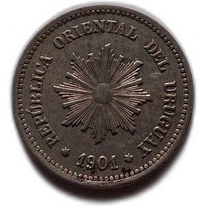 Uruguay 2 Centesimos 1901 A