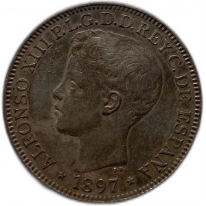 Filipíny 1 peso 1897 SGV