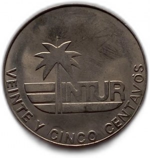 Cuba 25 Centavos 1981 (Intur)