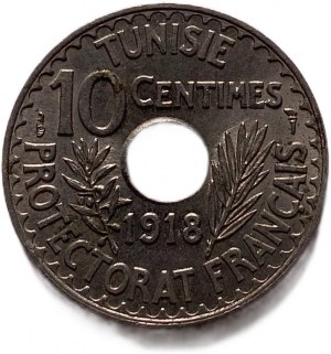 Tunisie 10 Centimes 1918