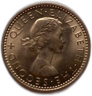 Rhodésie et Nyassaland 6 Pence 1963, date clé, Elizabeth II