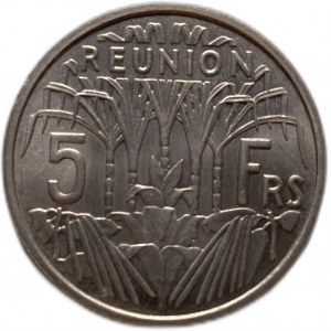 Reunion 5 Francs 1955