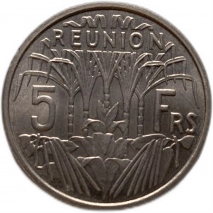 Reunion 5 Francs 1955