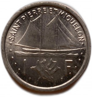 Saint-Pierre e Miquelon 1 franco 1948