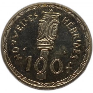 Nové Hebridy, 100 franků 1966 Essai, proof