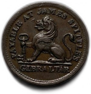 Gibraltár, 1 Quarto 1820, AUNC
