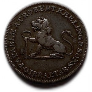 Gibraltar, 1 Quarto 1810, XF
