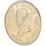 Uruguay, 20 Centesimos 1920, Prägeanstalt Santiago, AUNC-UNC Tönung