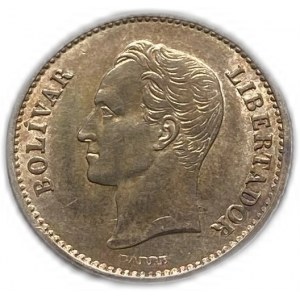 Venezuela, 25 Centimos 1921, UNC Toning