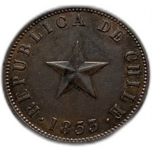 Chili, 1 Centavo 1853, AUNC