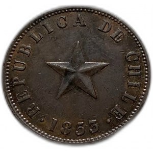 Chile, 1 Centavo 1853, AUNC