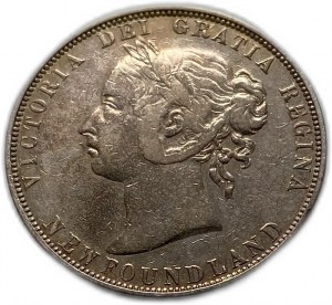 Kanada, Newfoundland 50 centov 1898, Victoria, VF-XF