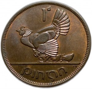 Írsko, 1 penny 1948, UNC