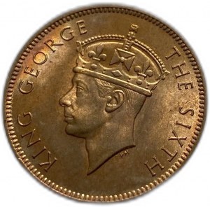 Seychely, 2 centy 1948, Jiří VI, UNC