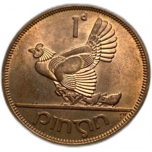 Írsko, 1 penny 1962, UNC