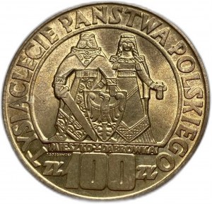 Polska, 100 złotych 1966, UNC