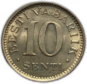 Estland 10 Senti 1931, UNC