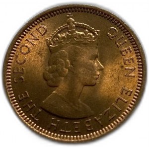 Honduras, Colonia Britannica, 1 Cent 1954, Elisabetta II, UNC