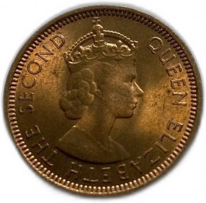 Honduras, Colonia Britannica, 1 Cent 1954, Elisabetta II, UNC