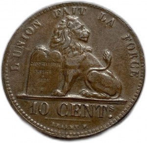 Belgicko, 10 centov 1833, Leopold I., kľúčové dátumy, XF