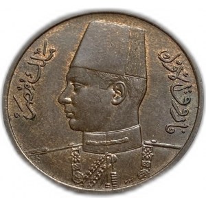 Ägypten, 1 Millieme 1950 (1369), Farouk, UNC