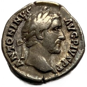 Impero Romano, Antonius Pius 138-161, Denario, 3,3 Gm, VF