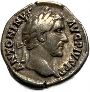 Imperium Rzymskie, Antoniusz Pius 138-161, denar , 3,3 gm, VF