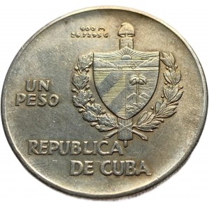 Kuba, 1 peso, 1935, ABC peso, tónovanie AUNC