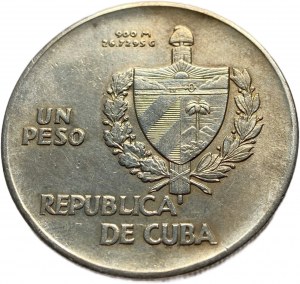 Kuba, 1 peso, 1935, ABC peso, tónovanie AUNC