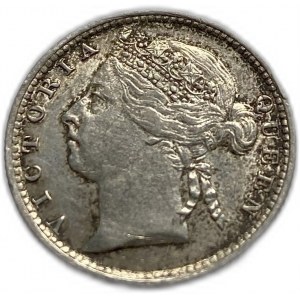 Établissements du détroit, 10 Cents, 1896, Victoria, AUNC