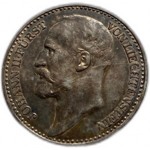 Liechtenstein, John II, 1 Krone 1900, XF