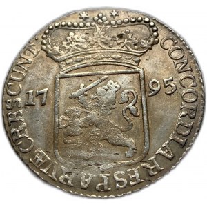 Paesi Bassi, Zelanda, Repubblica Batava, ducato d'argento 1795, XF-AUNC