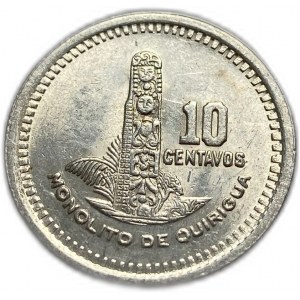 Guatemala, 10 Centavos 1956, UNC Voller Postfrisch-Glanz